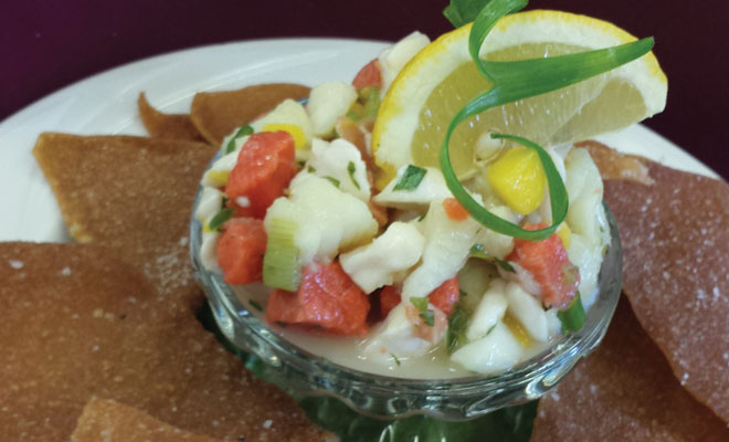 Alaskan Mango Ceviche