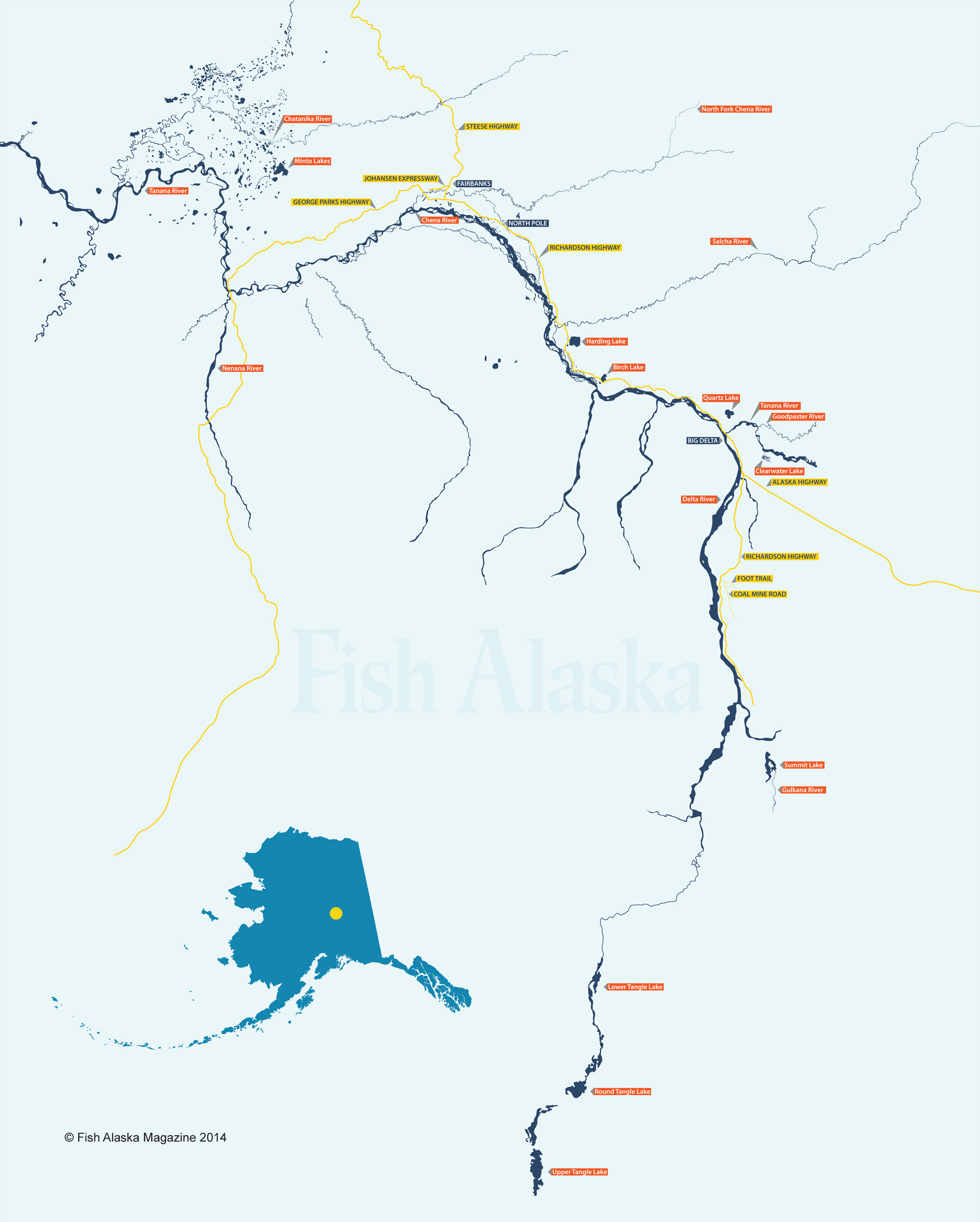 Fairbanks, Alaska Area Map