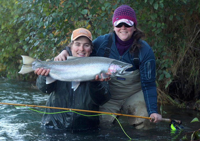 Justin Crump and Kris Fausti celebrate a gorgeous catch. © Pete Gruendike this-is-the-naknek-5.jpg