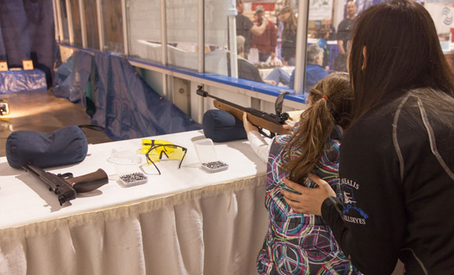 Hands-on rifle range during The Great Alaska Sportsman Show