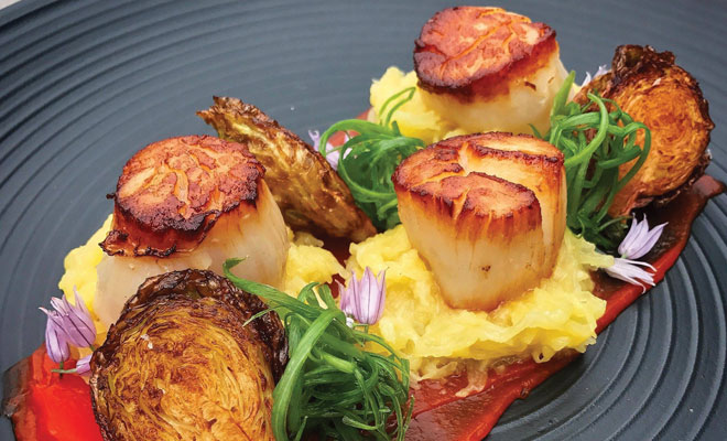 Kincaid Grill Seared Kodiak Scallops