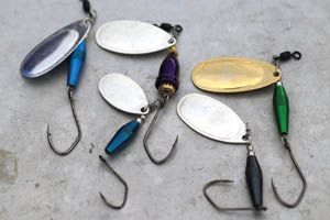 First Strike Lures R&B Torpedo Spinners and FSL Bell-Body Spinners