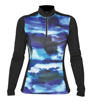 Hot Chillys Women’s MTF4000 Fiesta! Print Zip-T