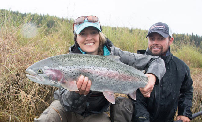 rainbow trout caught on Kenai Peninsula