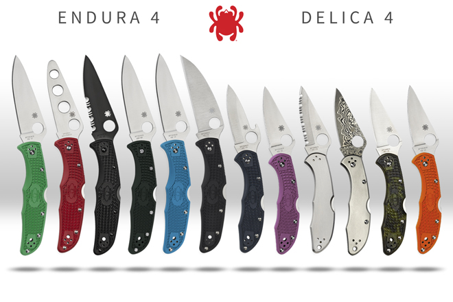 custom spyderco blades endura 4 and delica 4 