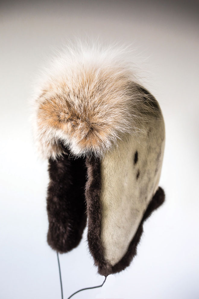 Alaskan Timber Wolf, Seal Fur and Sea Otter Fur Hat — Sea Fur Sewing