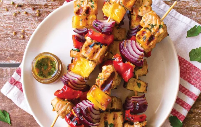 salmon skewers