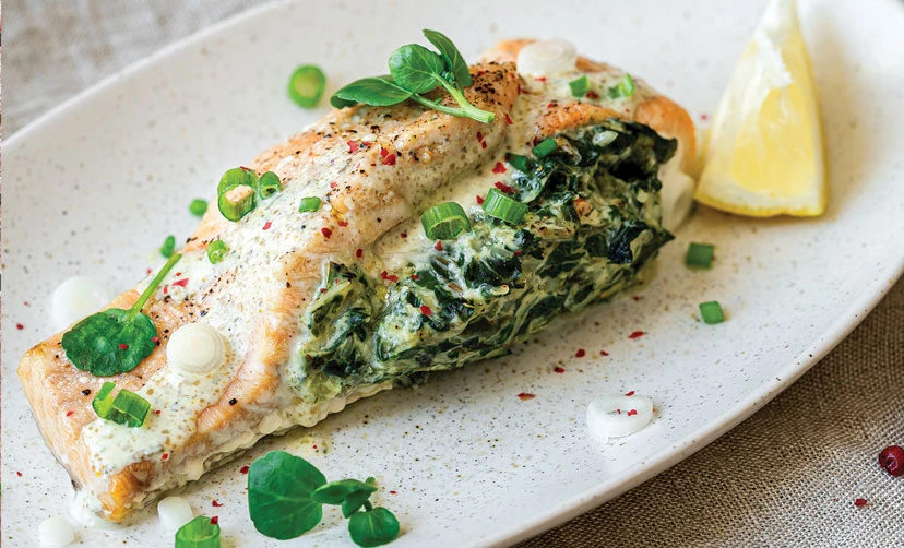 Stuffed Wild Alaska Salmon