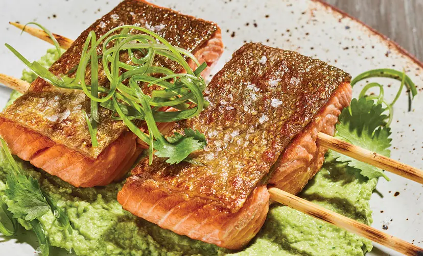 grilled salmon
