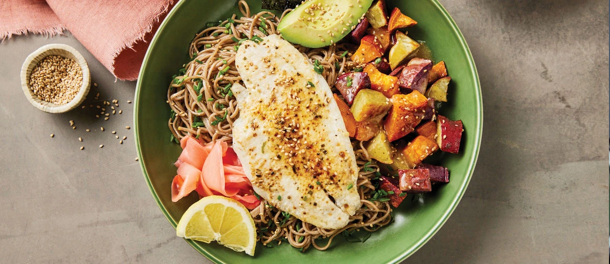 Soba noodle bowl