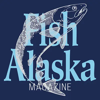 Fish Alaska salmon sticker 3 x 3